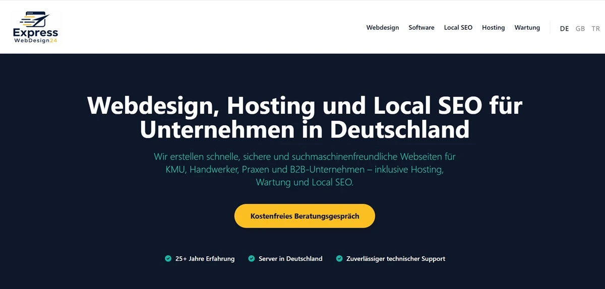 Express WebDesign24 bündelt digitale Dienste für deutsche Unternehmen