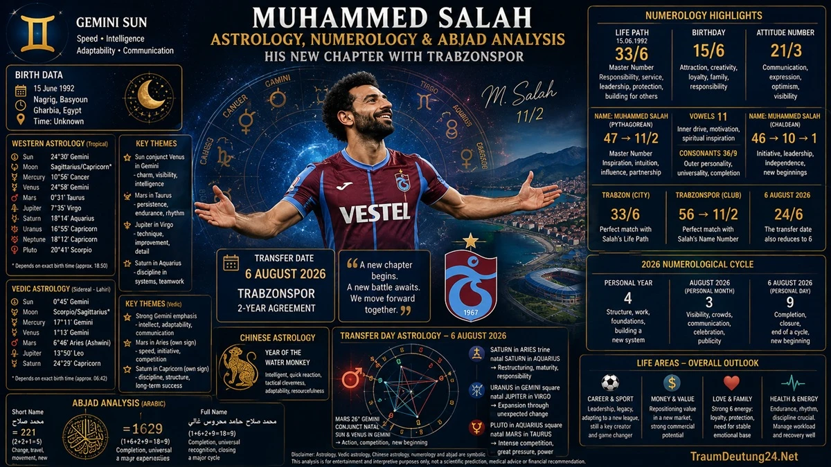 Muhammed Salah: Astrologie, Numerologie und Abjad zum Trabzonspor-Wechsel